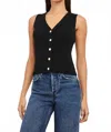 Rails Rosa Chic Vest In Black In Black