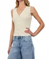 Rails Rosa Chic Vest In White In White