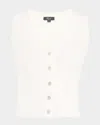 Rails Rosa Rib-knit Vest In White