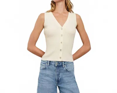 Rails Rosa Vest In Ivory In White
