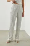 Rails Rowan High-rise Straight-leg Plisse Pants In Grey