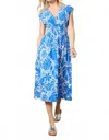 Rails Roxanne Floral-pattern Midi Dress In Blue