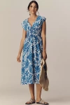 Rails Roxanne Sleeveless V-neck Midi Dress In Blue