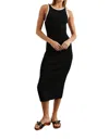 Rails Rue Contrast Trim Cutout Midi Sweater Dress In Black