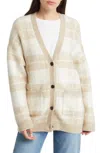Rails Runi Cardigan In Ivory Sand Plaid In Multi