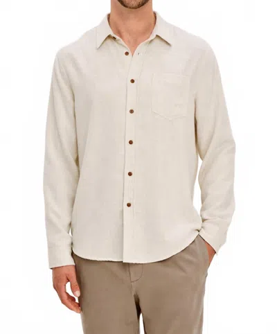 Rails Runson Button Down Shirt In Cream Heather In Pattern