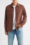 Rails Runson Relaxed Fit Flannel Button-up Shirt In Brown