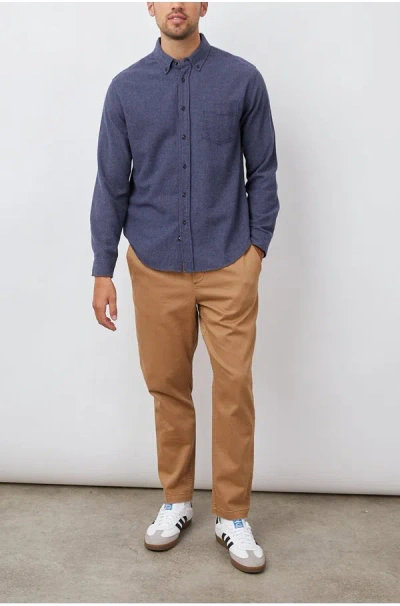 Rails Runson Shirt In Heather Blue