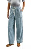 Rails Ryan Vintage-inspired Loose Leg Pant In Faded Indigo In Burgundy
