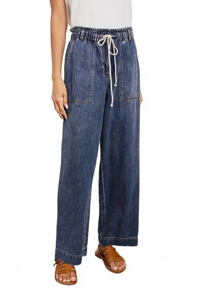 Rails Ryan Wide Leg Denim Pants In Blue