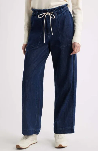 Rails Ryan Wide Leg Drawstring Jeans In Blue