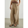 Rails Ryan Wide Leg Drawstring Trousers Safari Brown In Brown