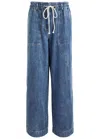 Rails Womens Ryan Wide-leg Denim-blend Trousers Classic Blue Xs In Indigo