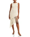 Rails Rylee Sleeveless Fringe Hem Sweater Dress In Ecru