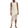 Rails Rylee Sleeveless Fringe Hem Sweater Dress In Ecru