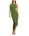 Rails Rylee Sleeveless Fringed Midi Dress In Banana Palm