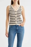 Rails Sade Striped Sleeveless Sweater In Multi
