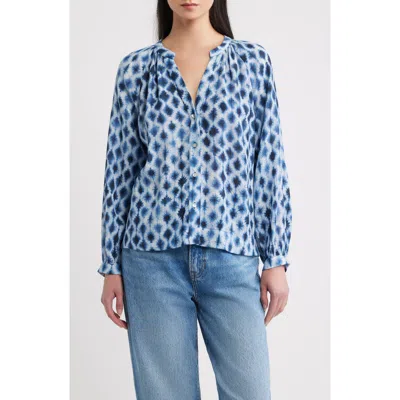 Rails Saint Shibori Print Top In Blue