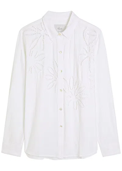 RAILS RAILS SAMAR EMBROIDERED LINEN-BLEND SHIRT