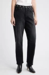 Rails Womens Samo Black Stone Studded Samo Studded Barrel-leg Denim Jeans In Black