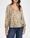 RAILS SANDRA LEOPARD BLOUSE
