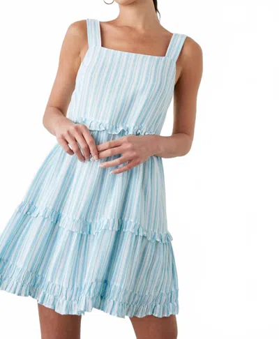 Rails Sandy Dress In Laguna Stripe In Blue
