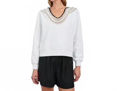Rails Sava Sweatshirt In Ivory