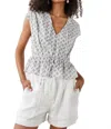 Rails Savi Top In White Blue Ivy In Multi