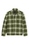 Rails Saxon Relaxed Fit Plaid Snap-up Shirt In Green Mist