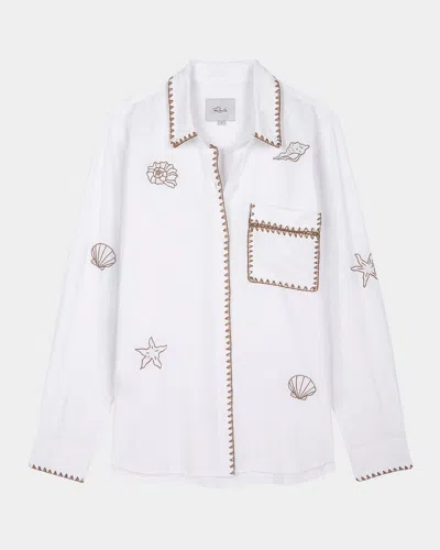 RAILS SAYA EMBROIDERED BUTTON-FRONT SHIRT