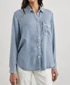 Rails Ingrid Denim Shirt In Med Vintage Cloud Wash In Blue