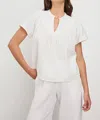 Rails Sayer V-neck Top In White In White