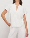 Rails Sayer V-neck Top In White In White