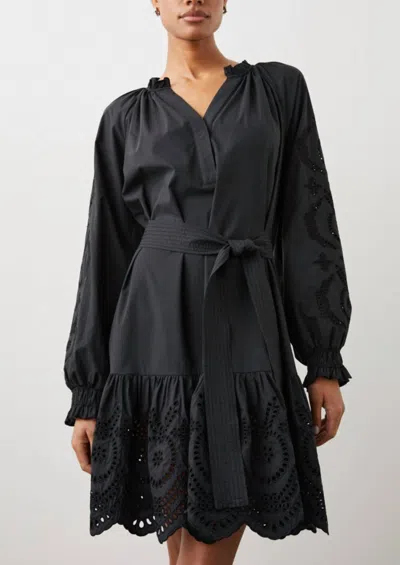 Rails Saylor Dress In Black Eyelet In Multi