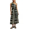 Rails Selani Stripe One-shoulder Cotton Midi Dress In Multi