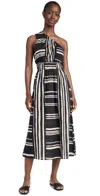 Rails Selani Stripe One-shoulder Cotton Midi Dress In Island Stripe