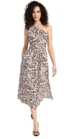 Rails Selani Asymmetric Midi Dress In Russet Floral