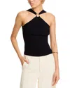 Rails Senna Metal Accent Rib Halter Top