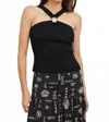 Rails Senna Top In Black In Black