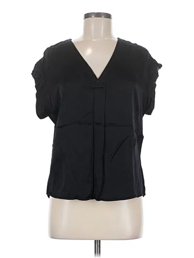 Pre-owned Rails Short Sleeve Blouse In Black