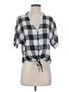 Rails Short Sleeve Blouse In Black