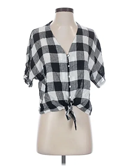 Rails Short Sleeve Blouse In Black