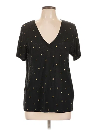 Pre-owned Rails Short Sleeve Blouse In Black