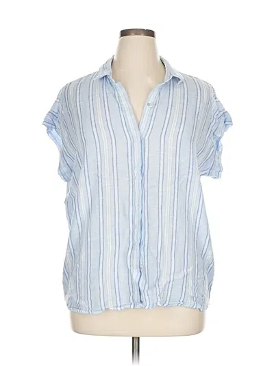 Pre-owned Rails Short Sleeve Blouse In Blue