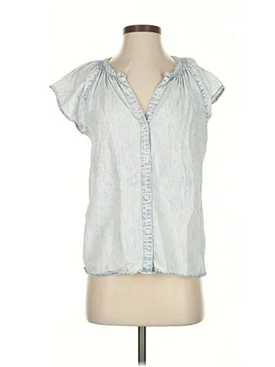 Pre-owned Rails Short Sleeve Blouse In Blue