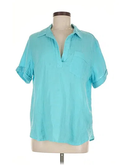 Pre-owned Rails Short Sleeve Blouse In Blue
