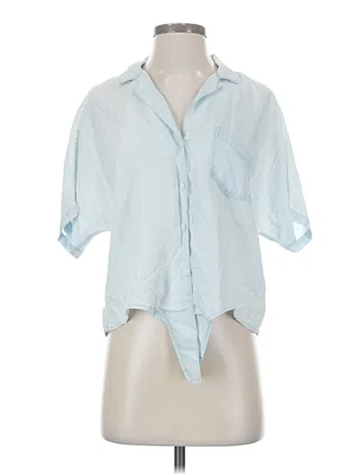 Pre-owned Rails Short Sleeve Blouse In Blue