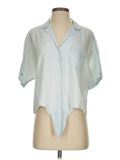 Pre-owned Rails Short Sleeve Blouse In Blue