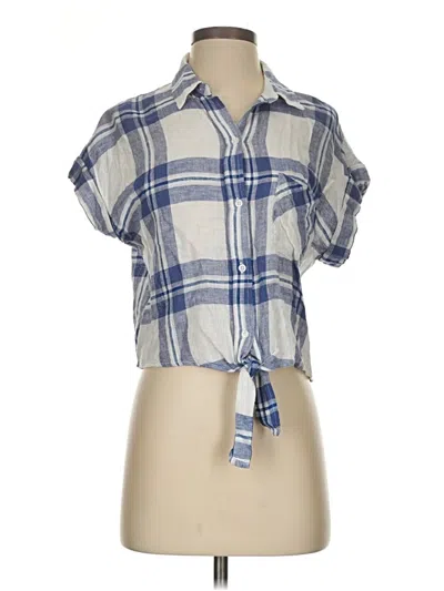Pre-owned Rails Short Sleeve Blouse In Blue