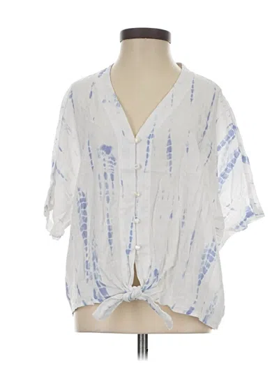 Pre-owned Rails Short Sleeve Blouse In Blue